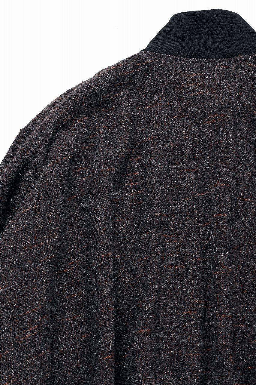 KLASICA VOLUME SLEEVE TANKERS BLOUSON / REGENERATED KEMP MIXED TWEED (MIX BROWN) - Image 13