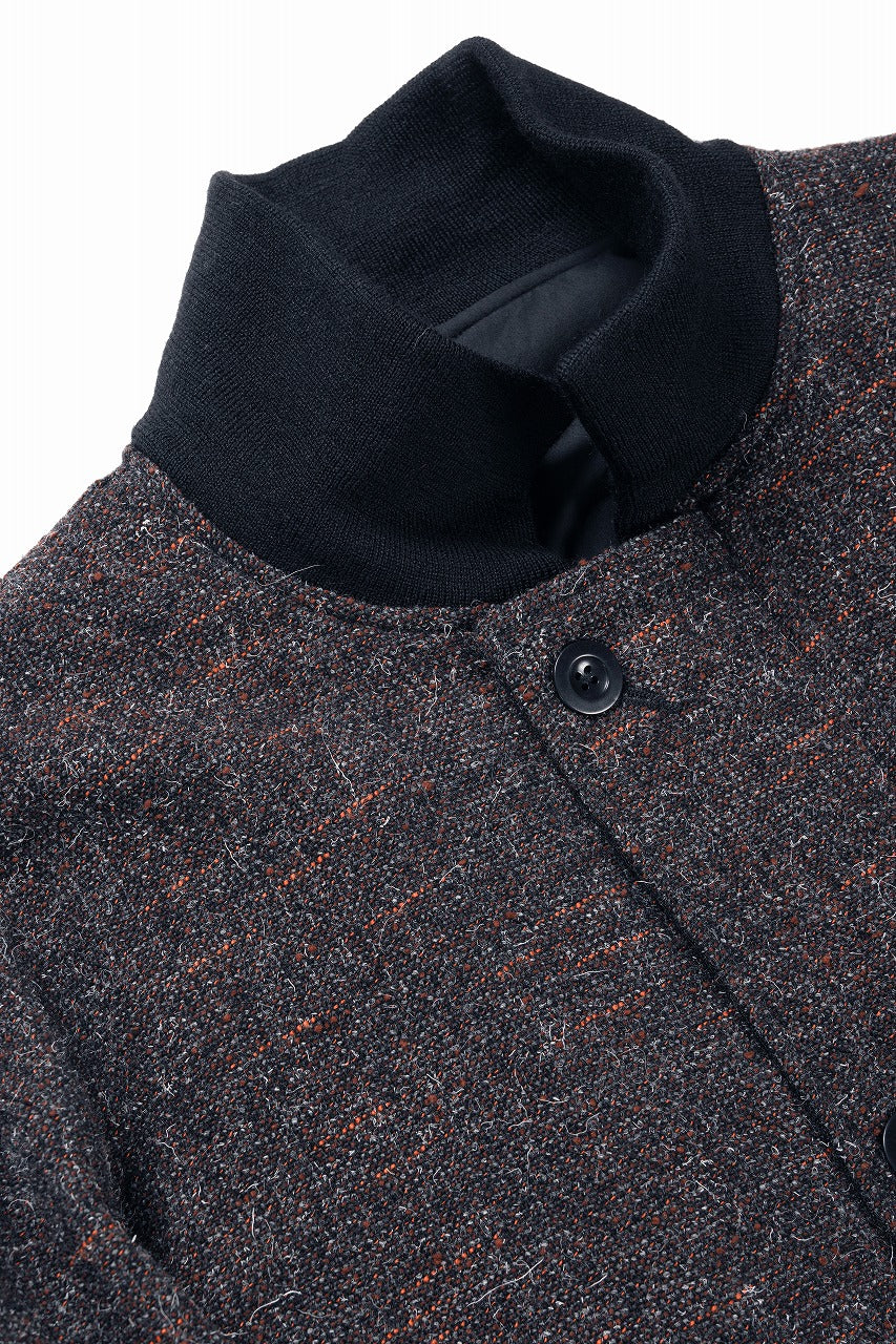 KLASICA VOLUME SLEEVE TANKERS BLOUSON / REGENERATED KEMP MIXED TWEED (MIX BROWN) - Image 7