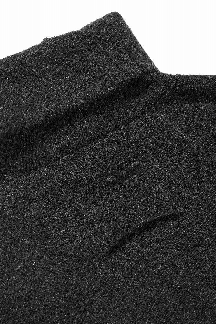 KLASICA VOLUME TURTLE NECK / SHETLAND WOOL AMUNZEN (CARBON) - Image 14