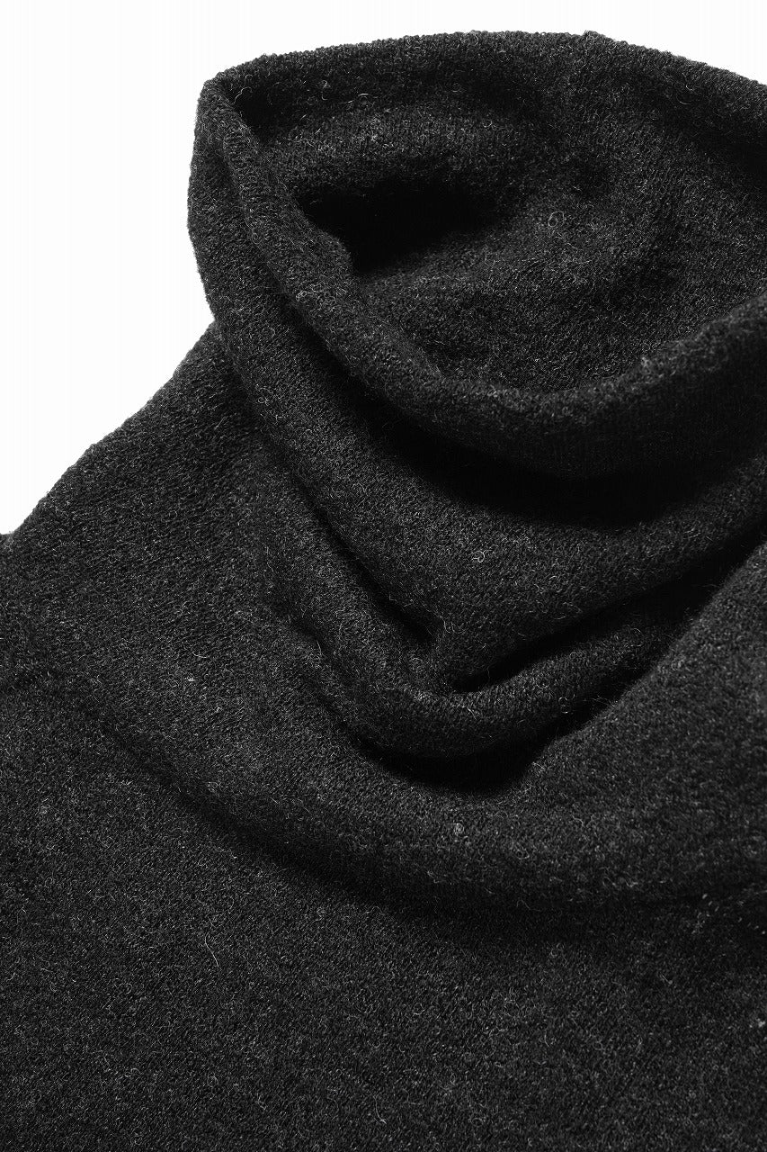 KLASICA VOLUME TURTLE NECK / SHETLAND WOOL AMUNZEN (CARBON) - Image 7
