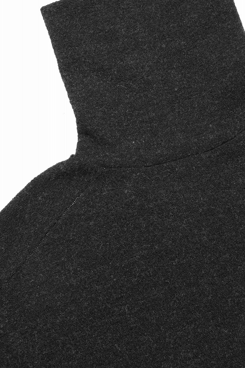 KLASICA VOLUME TURTLE NECK / SHETLAND WOOL AMUNZEN (CARBON) - Image 8