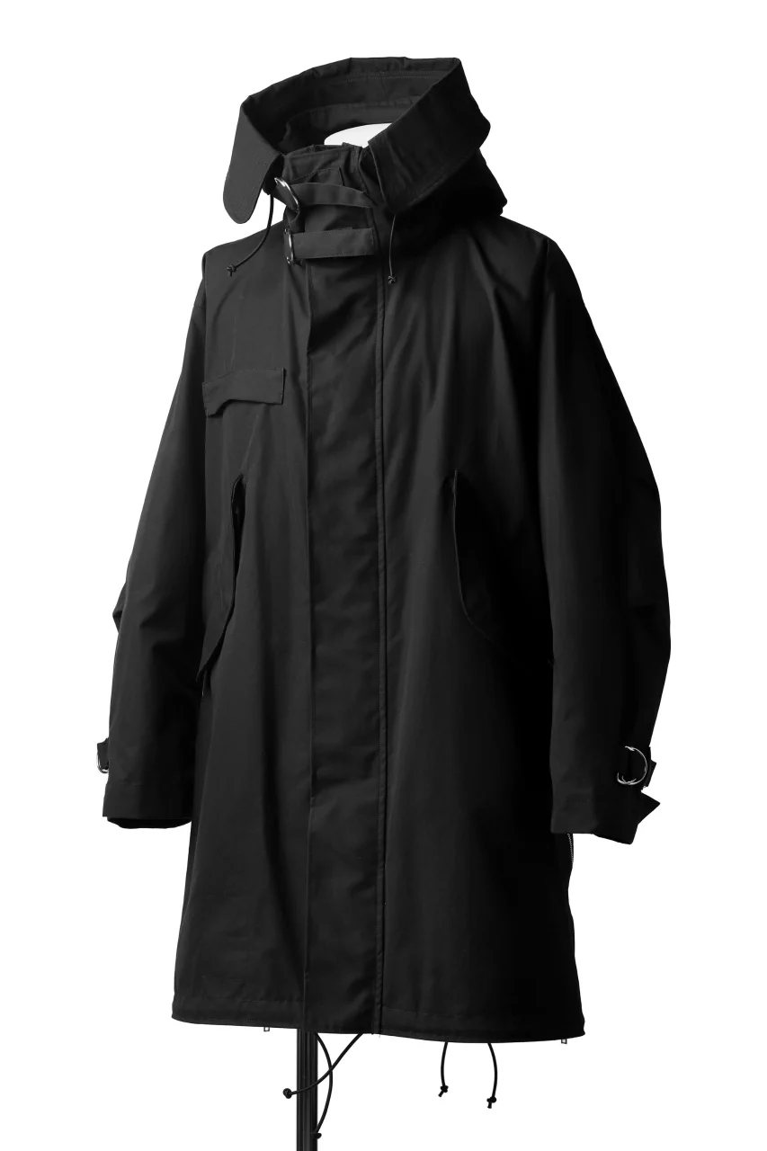 KLASICA WATER FALL MODS COAT / Ventile® UK L24 (BLACK) - Image 10