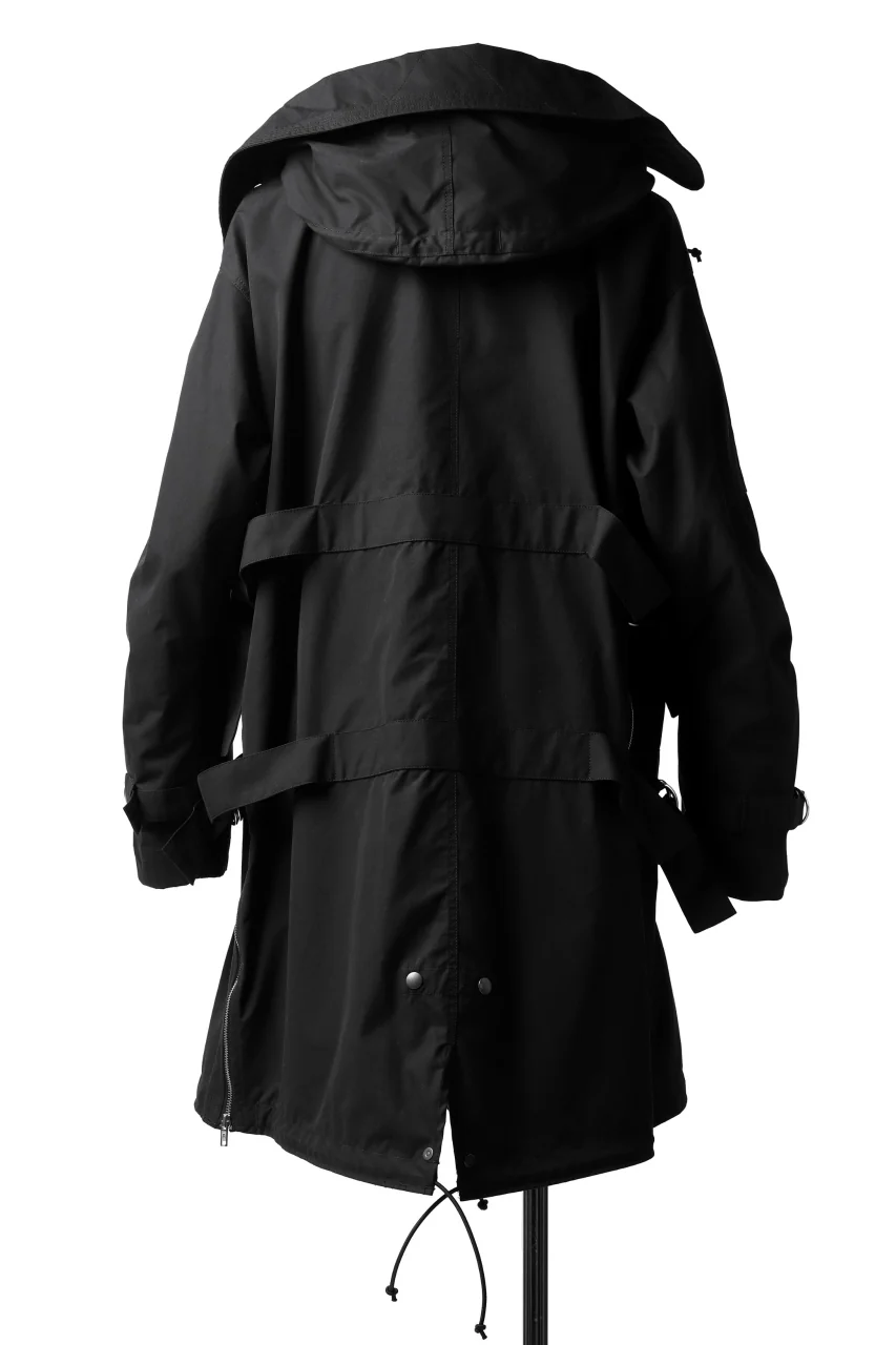 KLASICA WATER FALL MODS COAT / Ventile® UK L24 (BLACK) - Image 12