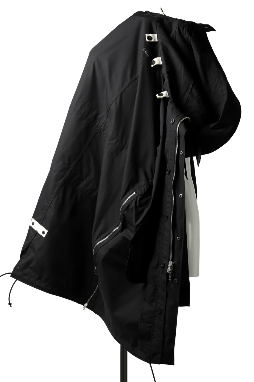 KLASICA WATER FALL MODS COAT / Ventile® UK L24 (BLACK) - Image 16