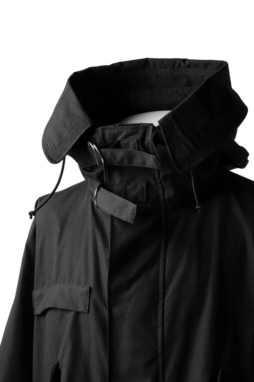 KLASICA WATER FALL MODS COAT / Ventile® UK L24 (BLACK) - Image 19