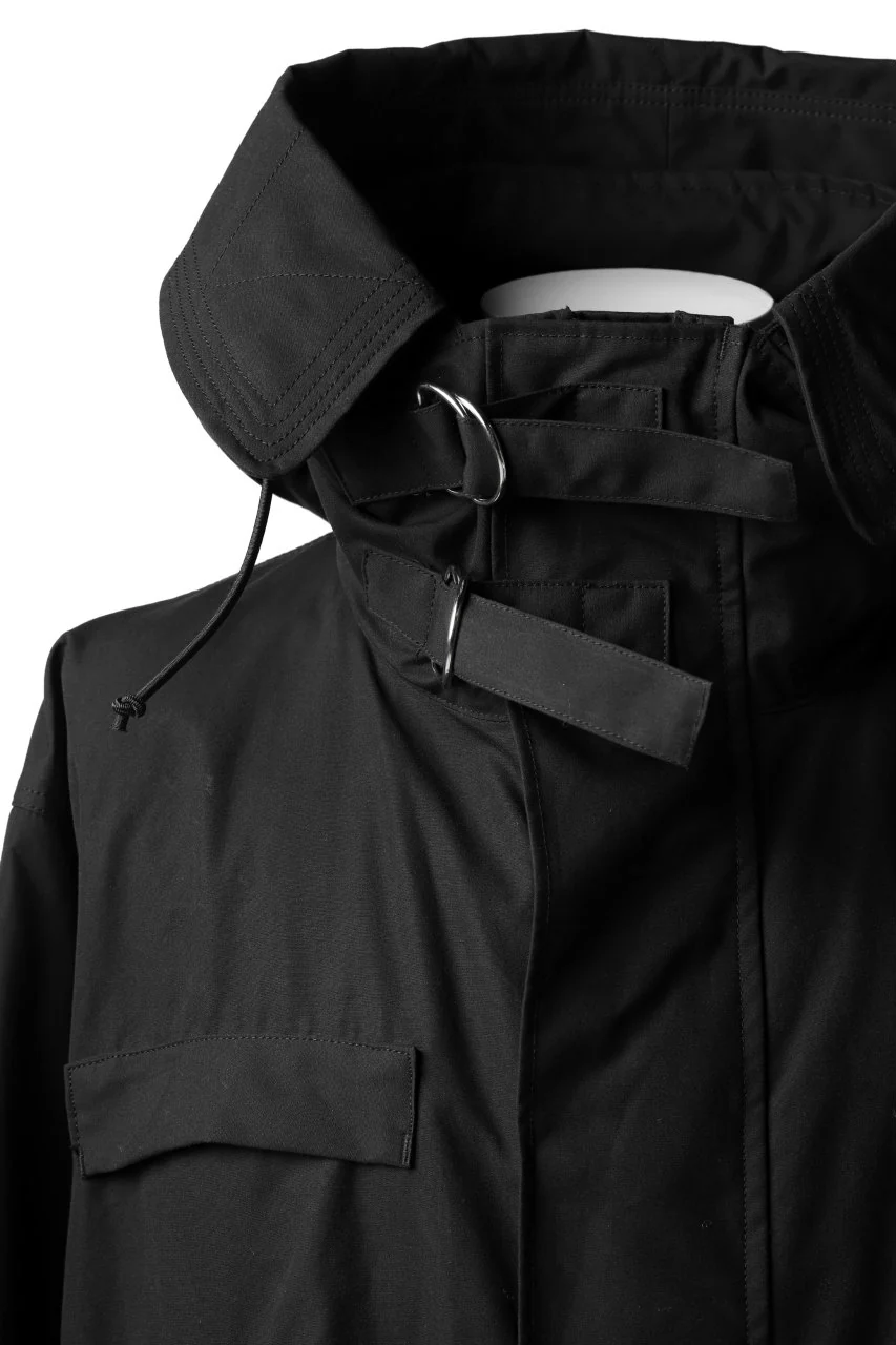 KLASICA WATER FALL MODS COAT / Ventile® UK L24 (BLACK) - Image 20