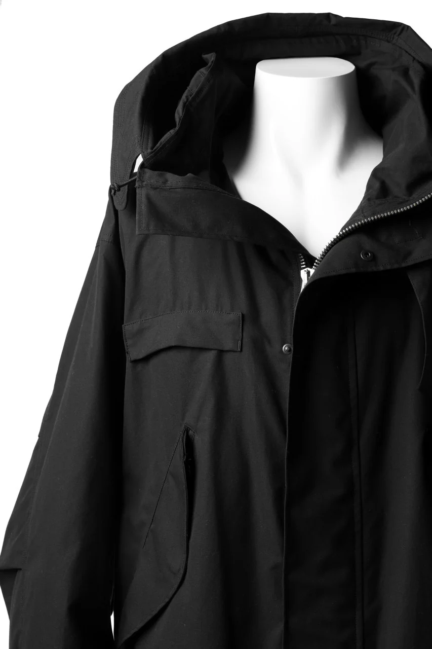 KLASICA WATER FALL MODS COAT / Ventile® UK L24 (BLACK) - Image 24