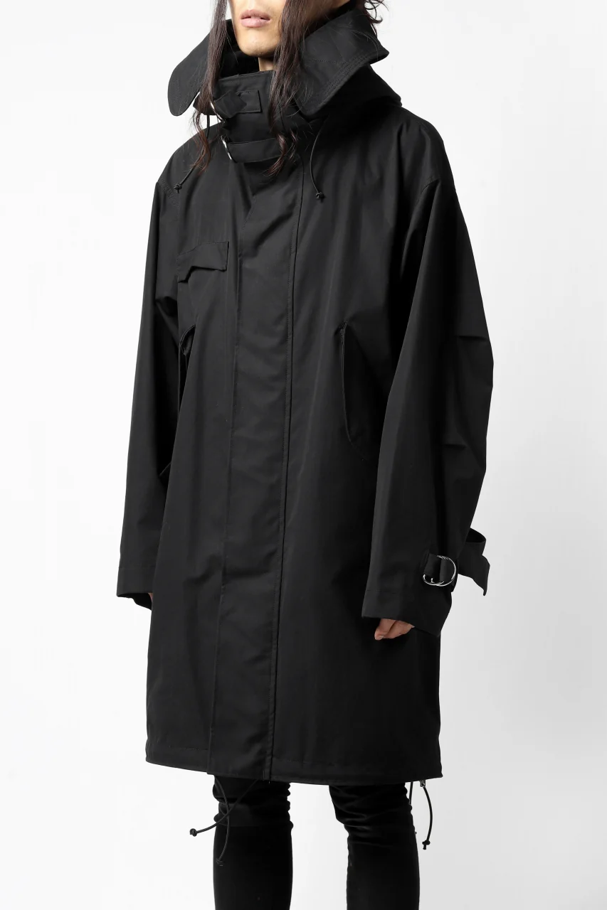 KLASICA WATER FALL MODS COAT / Ventile® UK L24 (BLACK) - Image 3