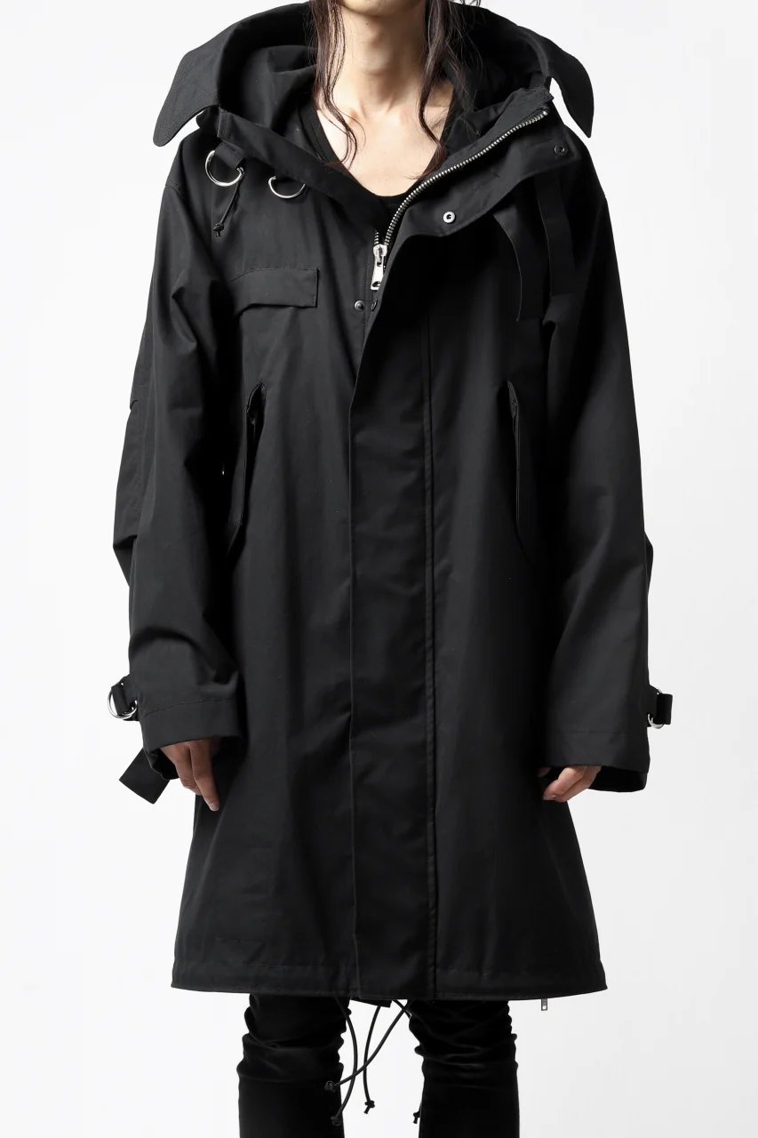 KLASICA WATER FALL MODS COAT / Ventile® UK L24 (BLACK) - Image 35