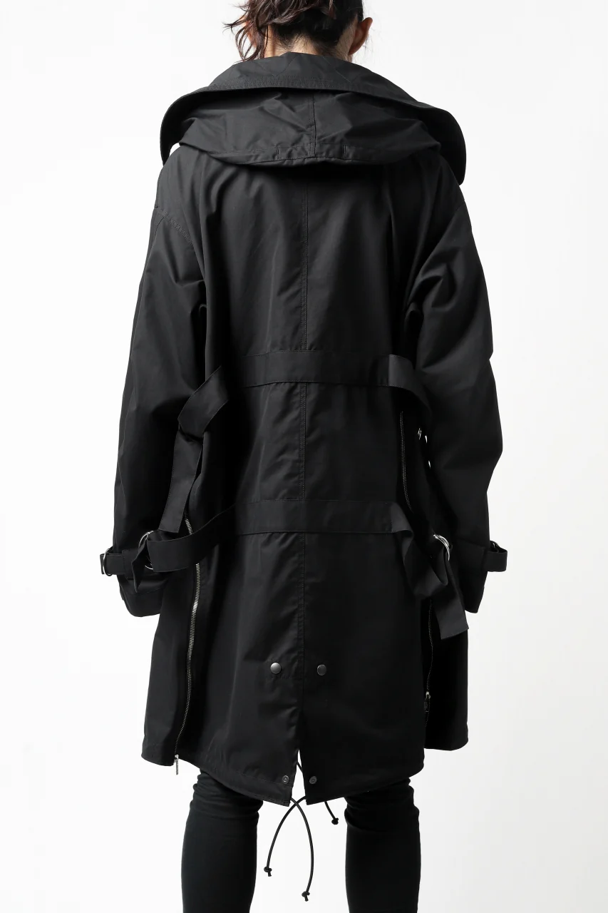 KLASICA WATER FALL MODS COAT / Ventile® UK L24 (BLACK) - Image 4