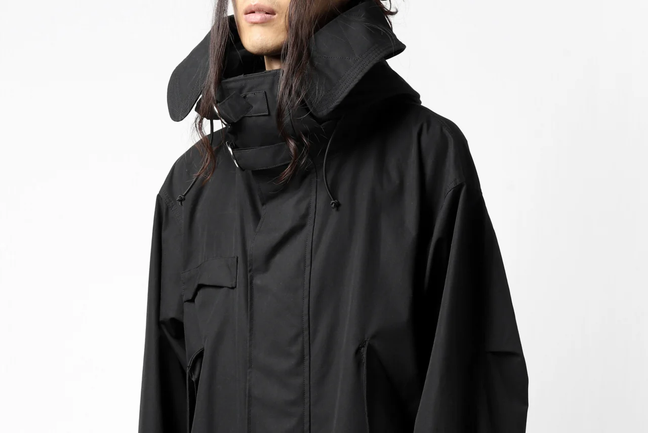 KLASICA WATER FALL MODS COAT / Ventile® UK L24 (BLACK) - Image 42