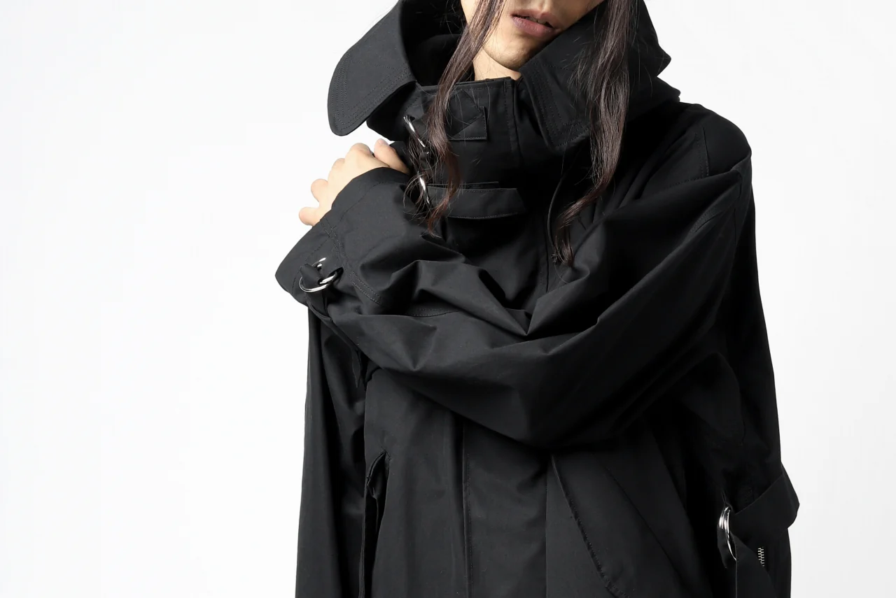 KLASICA WATER FALL MODS COAT / Ventile® UK L24 (BLACK) - Image 43