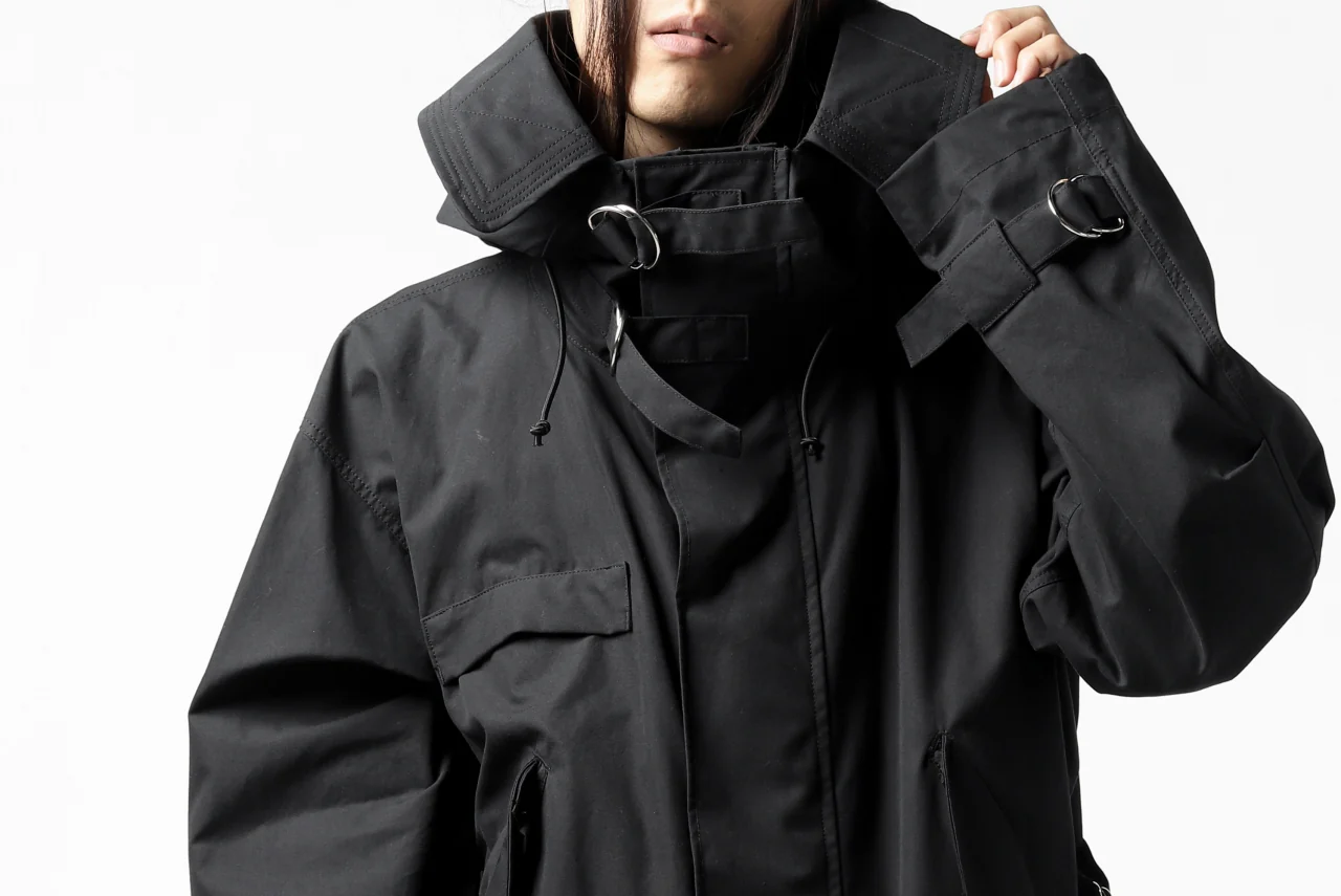 KLASICA WATER FALL MODS COAT / Ventile® UK L24 (BLACK) - Image 44