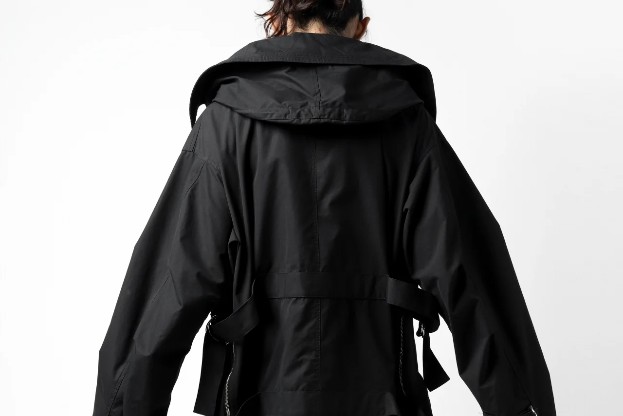 KLASICA WATER FALL MODS COAT / Ventile® UK L24 (BLACK) - Image 46
