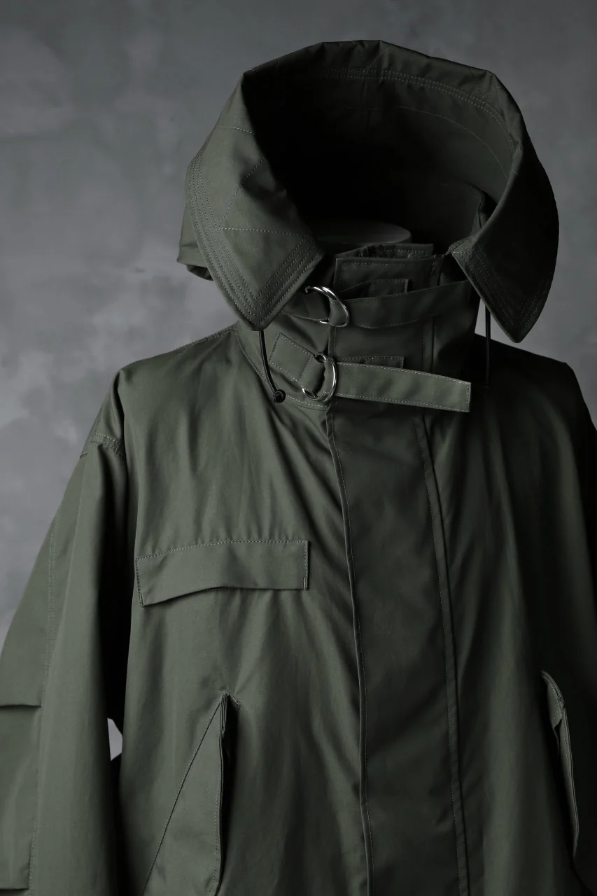 KLASICA WATER FALL MODS COAT / Ventile® UK L24 (OLIVE) - Image 13