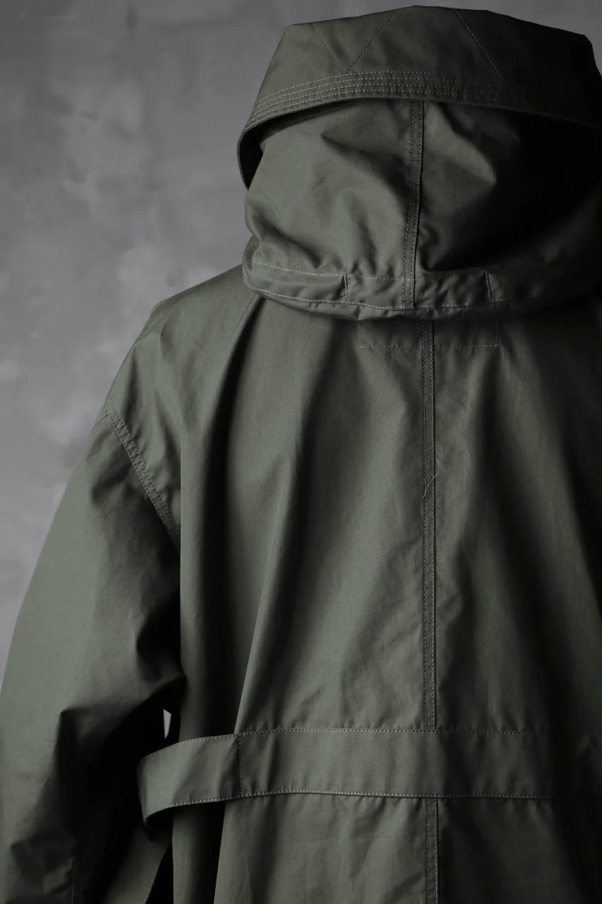 KLASICA WATER FALL MODS COAT / Ventile® UK L24 (OLIVE) - Image 22