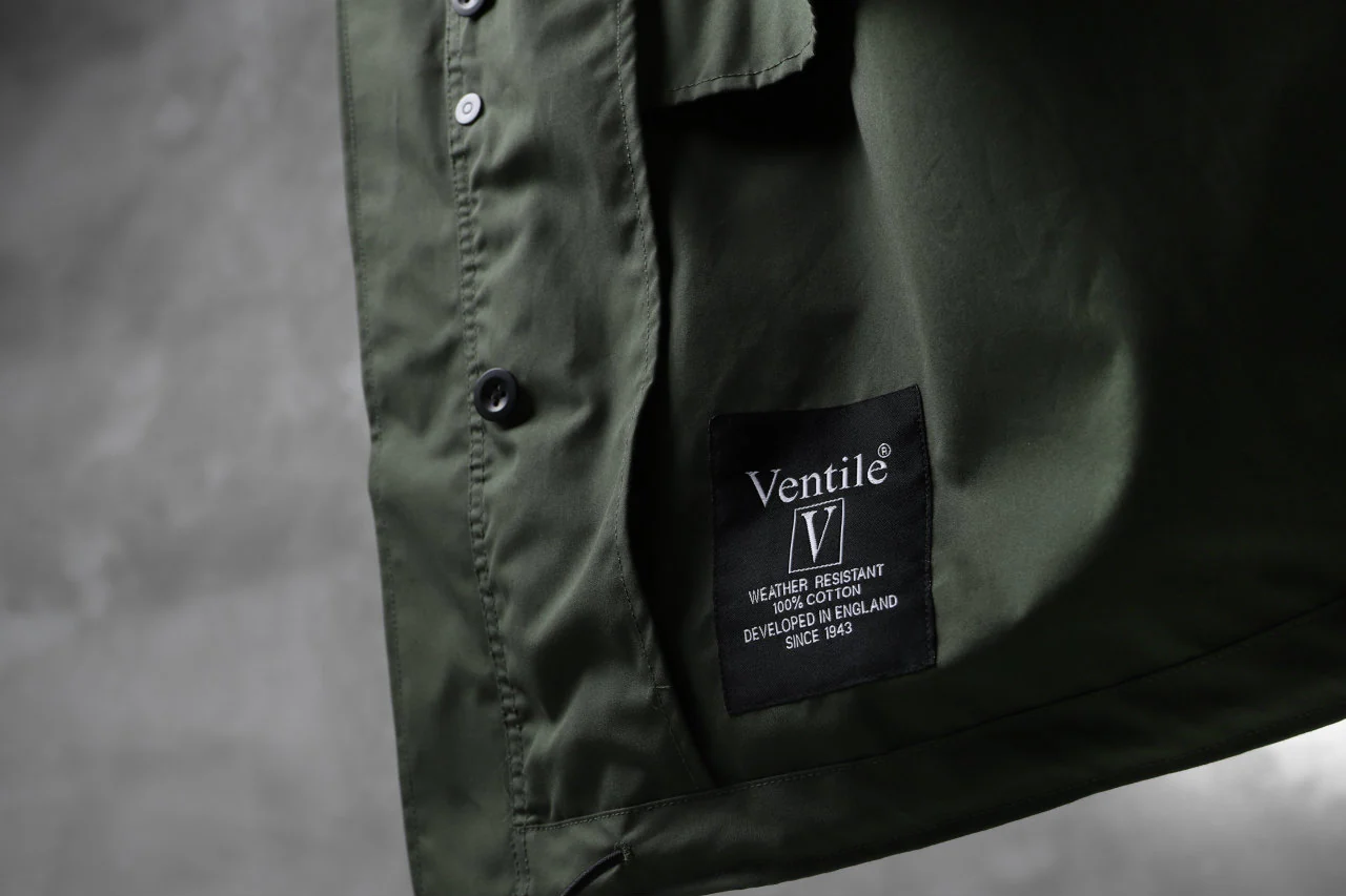 KLASICA WATER FALL MODS COAT / Ventile® UK L24 (OLIVE) - Image 27