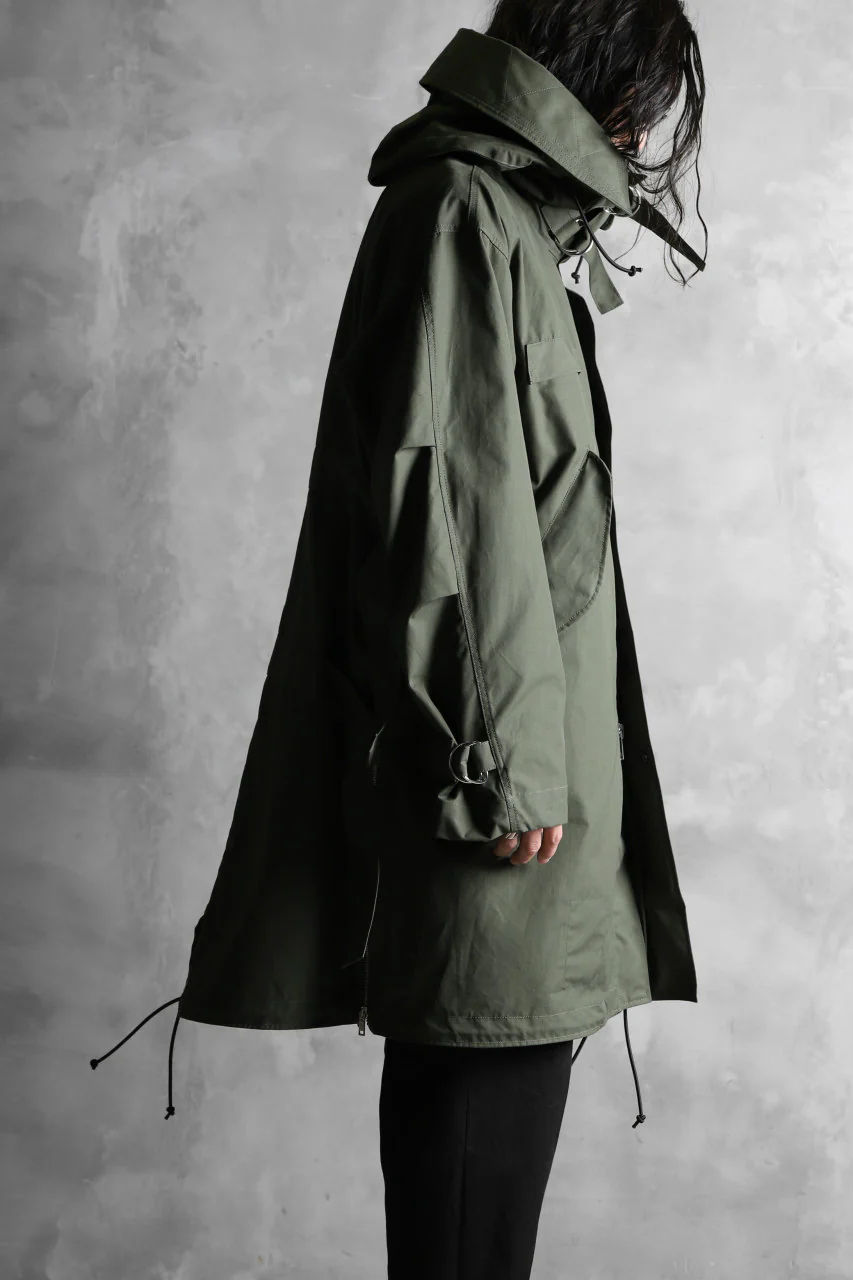 KLASICA WATER FALL MODS COAT / Ventile® UK L24 (OLIVE) - Image 30