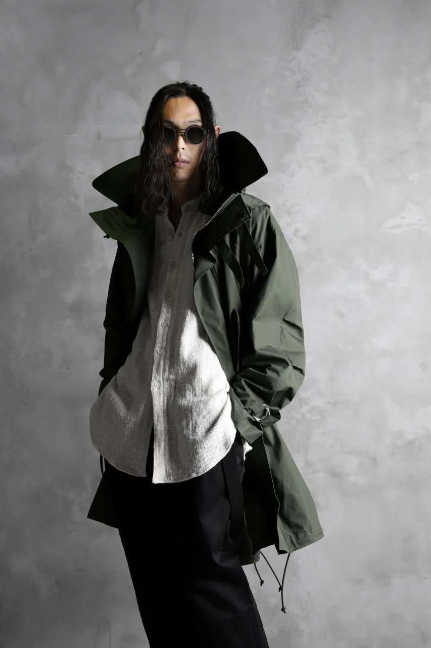 KLASICA WATER FALL MODS COAT / Ventile® UK L24 (OLIVE) - Image 32