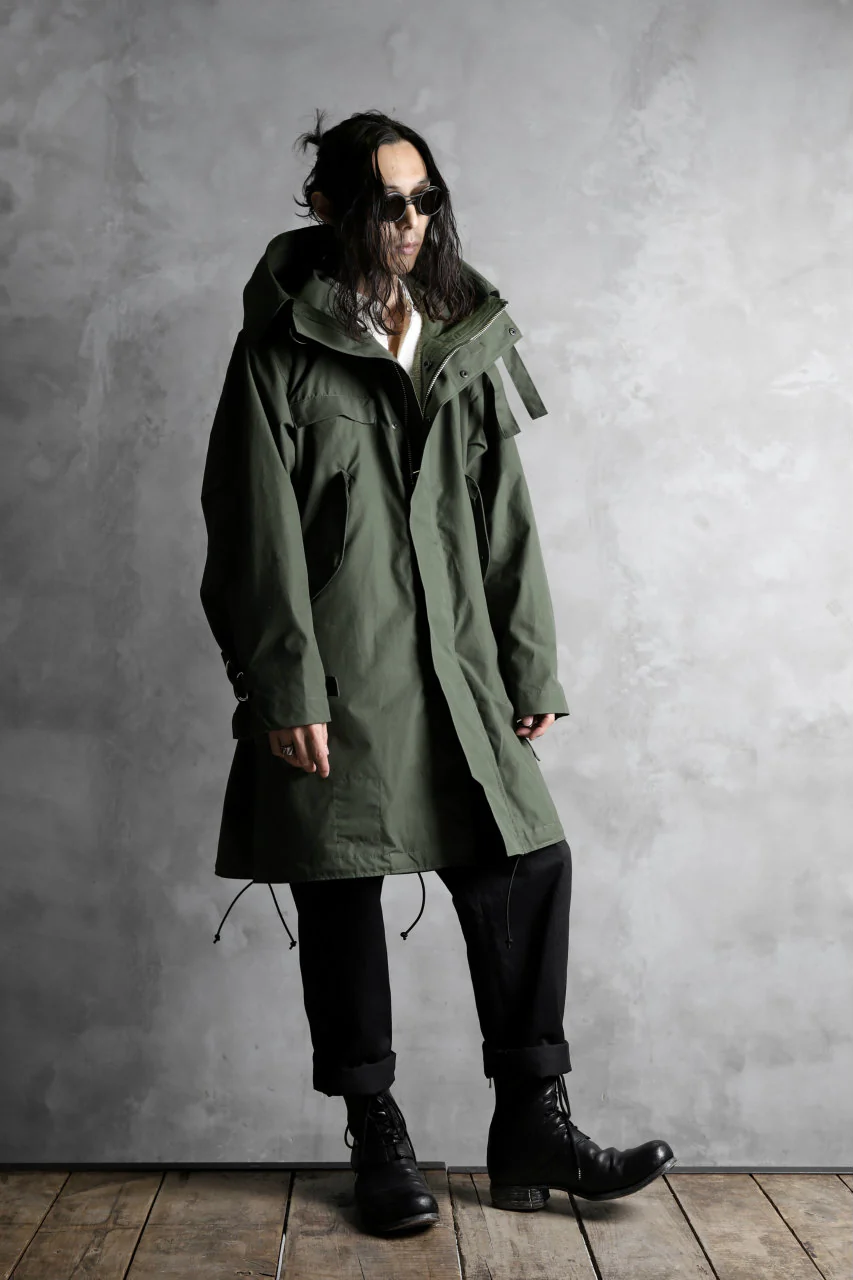 KLASICA WATER FALL MODS COAT / Ventile® UK L24 (OLIVE) - Image 35