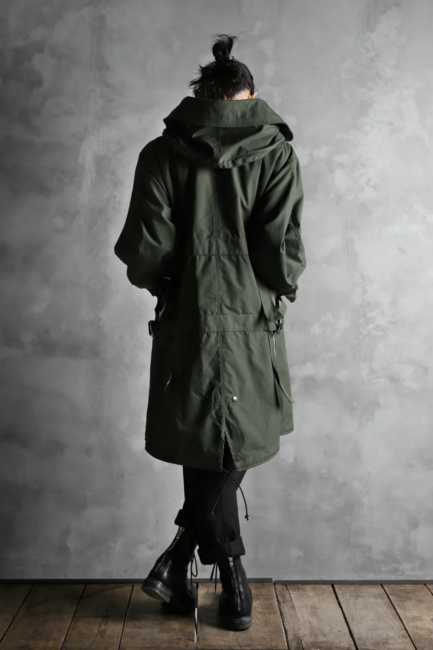 KLASICA WATER FALL MODS COAT / Ventile® UK L24 (OLIVE) - Image 36