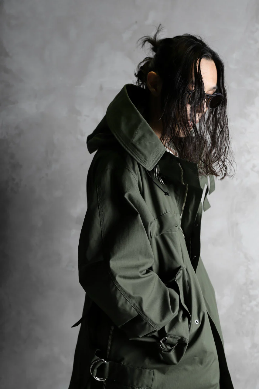 KLASICA WATER FALL MODS COAT / Ventile® UK L24 (OLIVE) - Image 37
