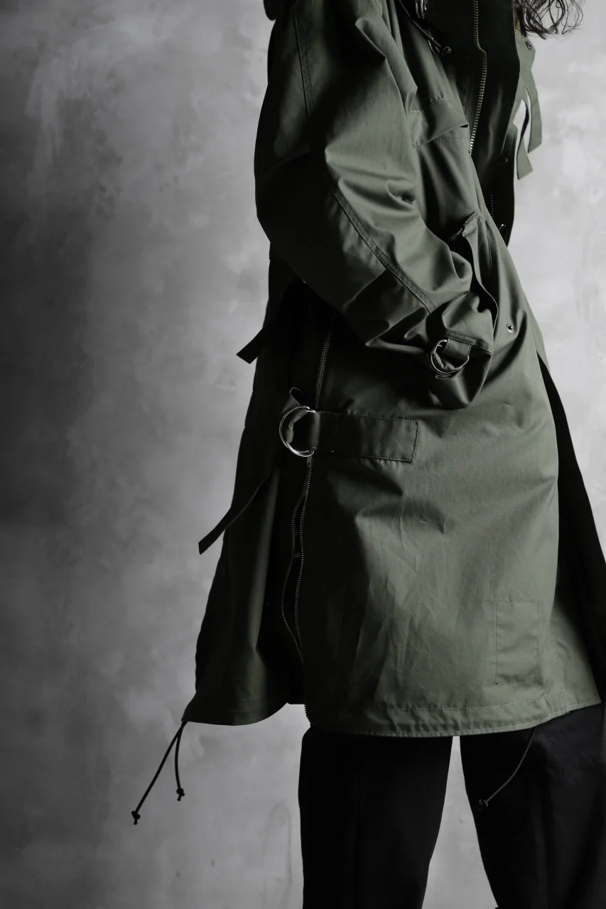 KLASICA WATER FALL MODS COAT / Ventile® UK L24 (OLIVE) - Image 38