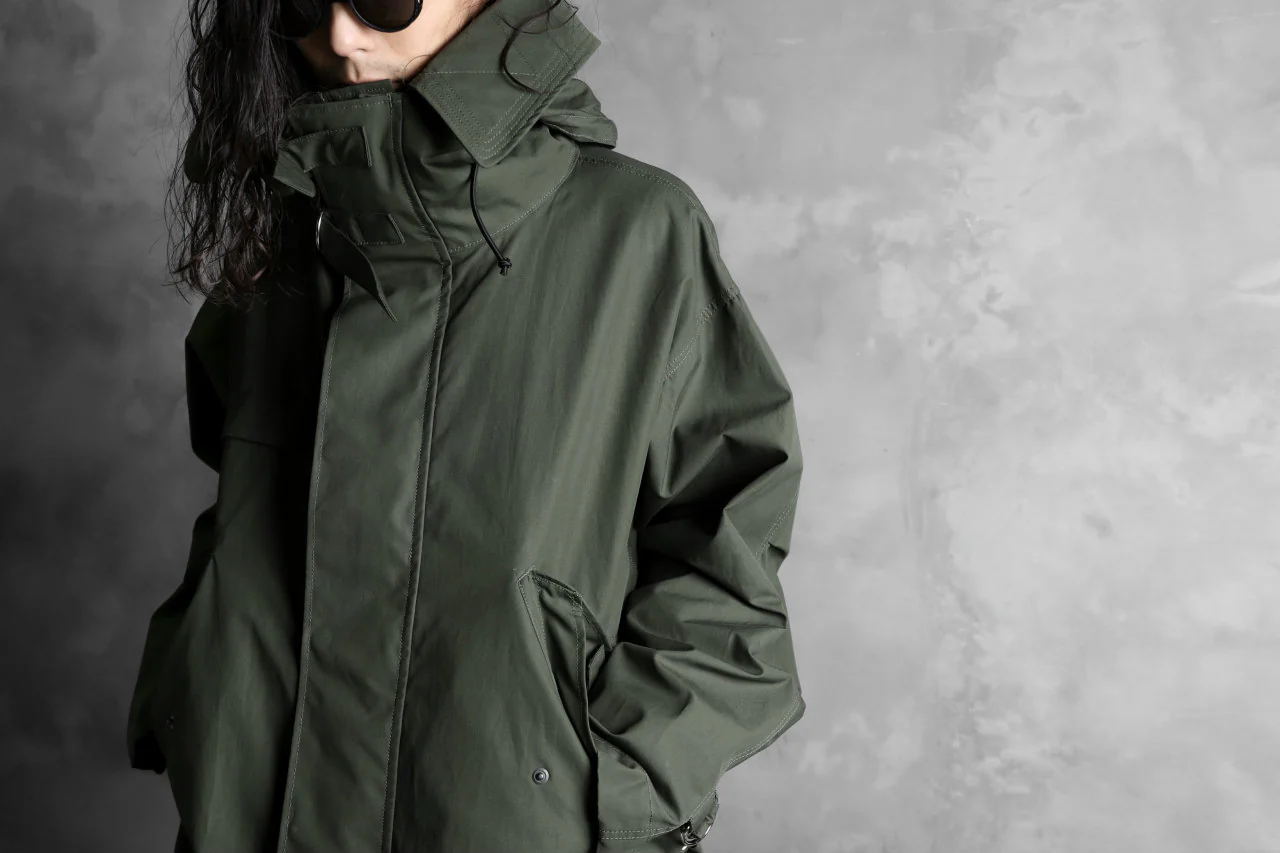KLASICA WATER FALL MODS COAT / Ventile® UK L24 (OLIVE) - Image 41