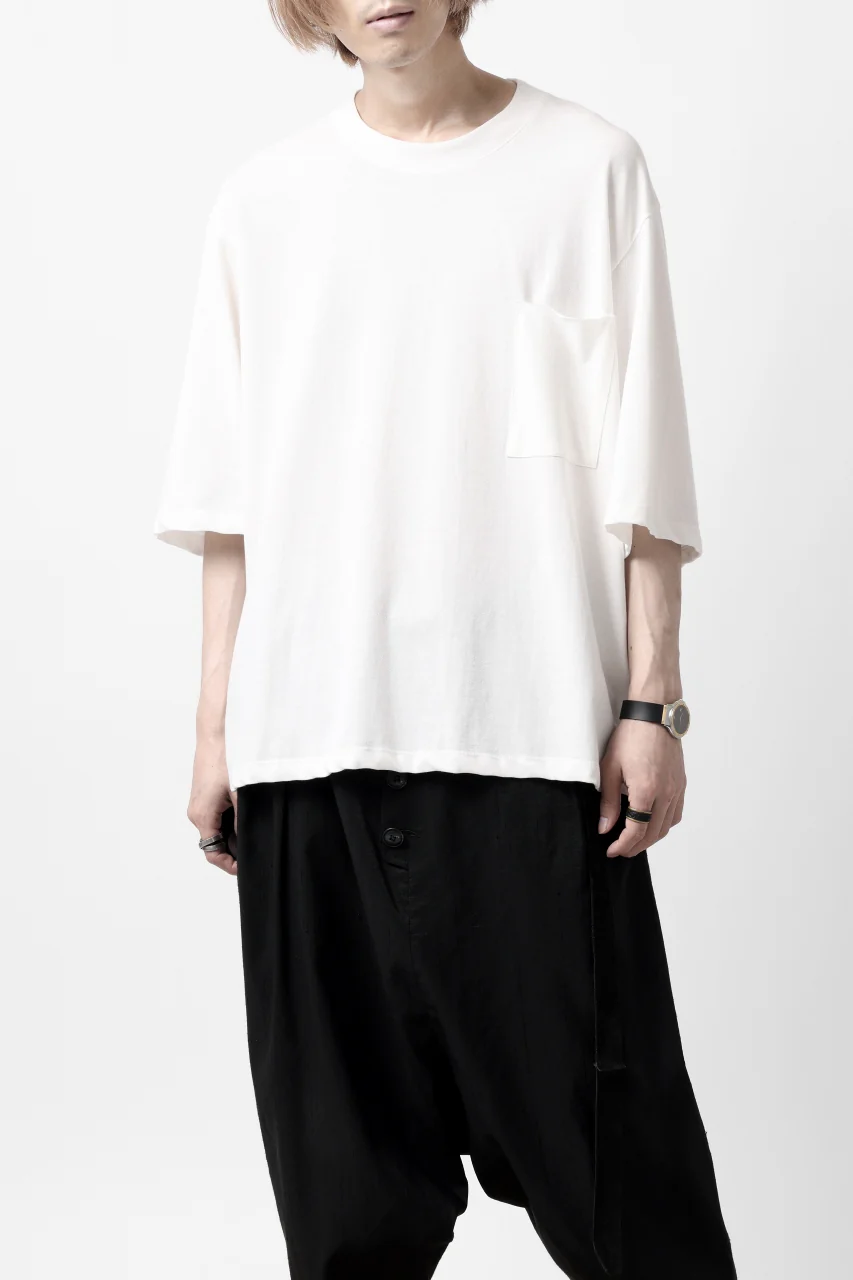 KLASICA WIDE BODY PAPER 3/4 SLEEVE TEE / DRY TWILL JERSEY (ECRU) - Image 2