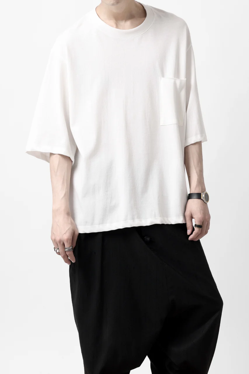 KLASICA WIDE BODY PAPER 3/4 SLEEVE TEE / DRY TWILL JERSEY (ECRU) - Image 21