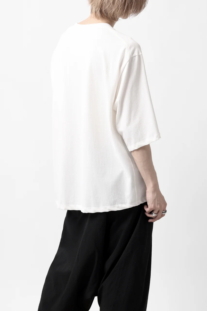 KLASICA WIDE BODY PAPER 3/4 SLEEVE TEE / DRY TWILL JERSEY (ECRU) - Image 22