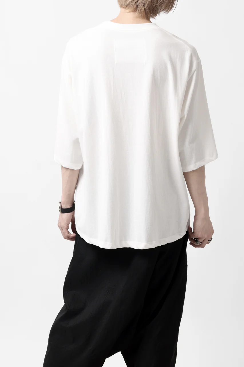 KLASICA WIDE BODY PAPER 3/4 SLEEVE TEE / DRY TWILL JERSEY (ECRU) - Image 5