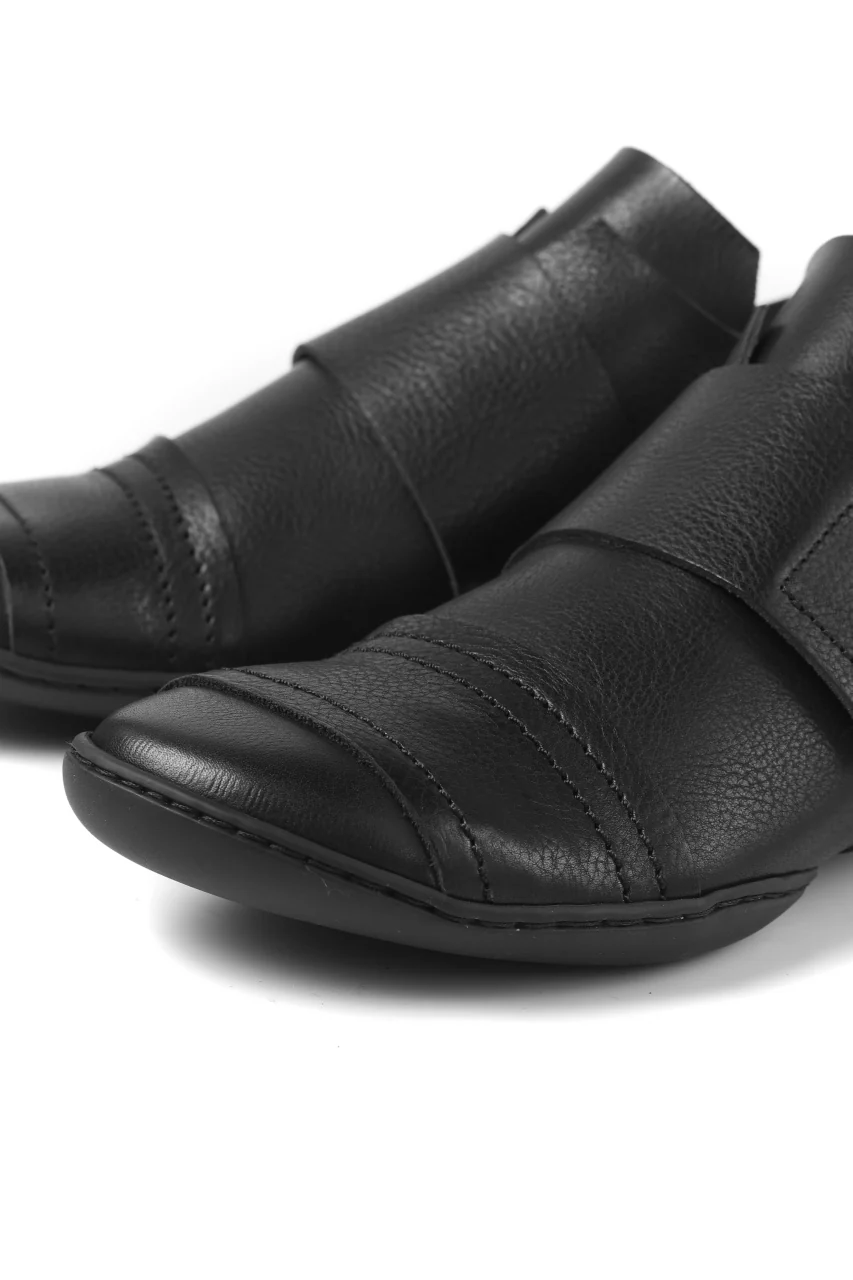 KLASICA x trippen "KLAS" VELCRO HALF SHOES / BLACK WAW (BLACK) - Image 11