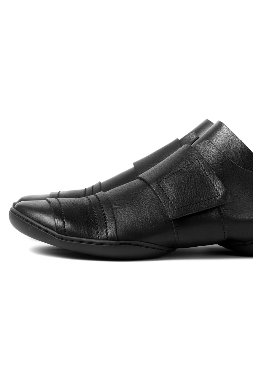 KLASICA x trippen "KLAS" VELCRO HALF SHOES / BLACK WAW (BLACK) - Image 13