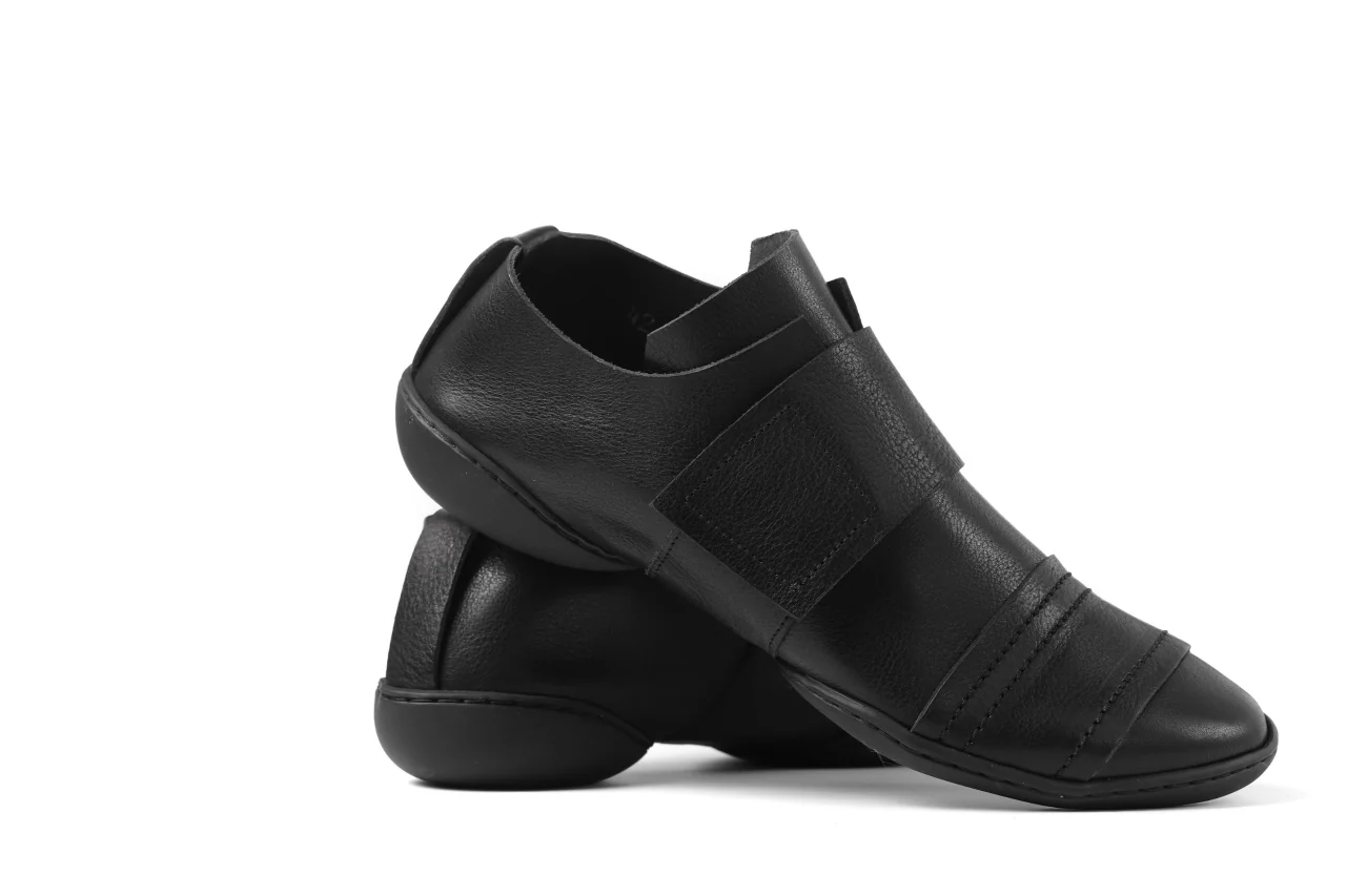 KLASICA x trippen "KLAS" VELCRO HALF SHOES / BLACK WAW (BLACK) - Image 26