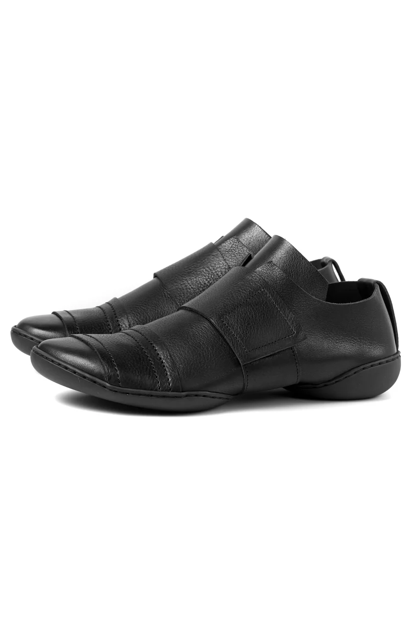 KLASICA x trippen "KLAS" VELCRO HALF SHOES / BLACK WAW (BLACK) - Image 3