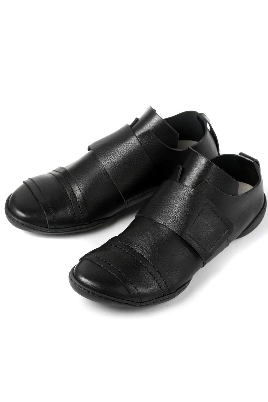 KLASICA x trippen "KLAS" VELCRO HALF SHOES / BLACK WAW (BLACK) - Image 4