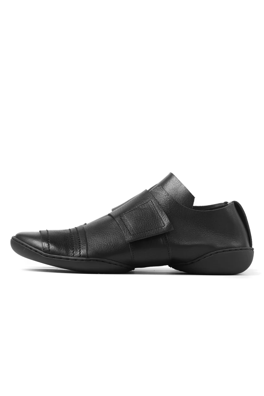 KLASICA x trippen "KLAS" VELCRO HALF SHOES / BLACK WAW (BLACK) - Image 5