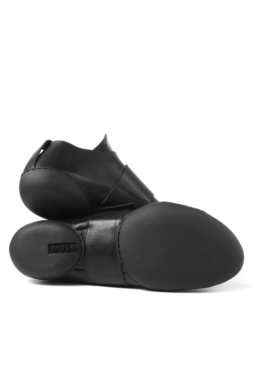 KLASICA x trippen "KLAS" VELCRO HALF SHOES / BLACK WAW (BLACK) - Image 9