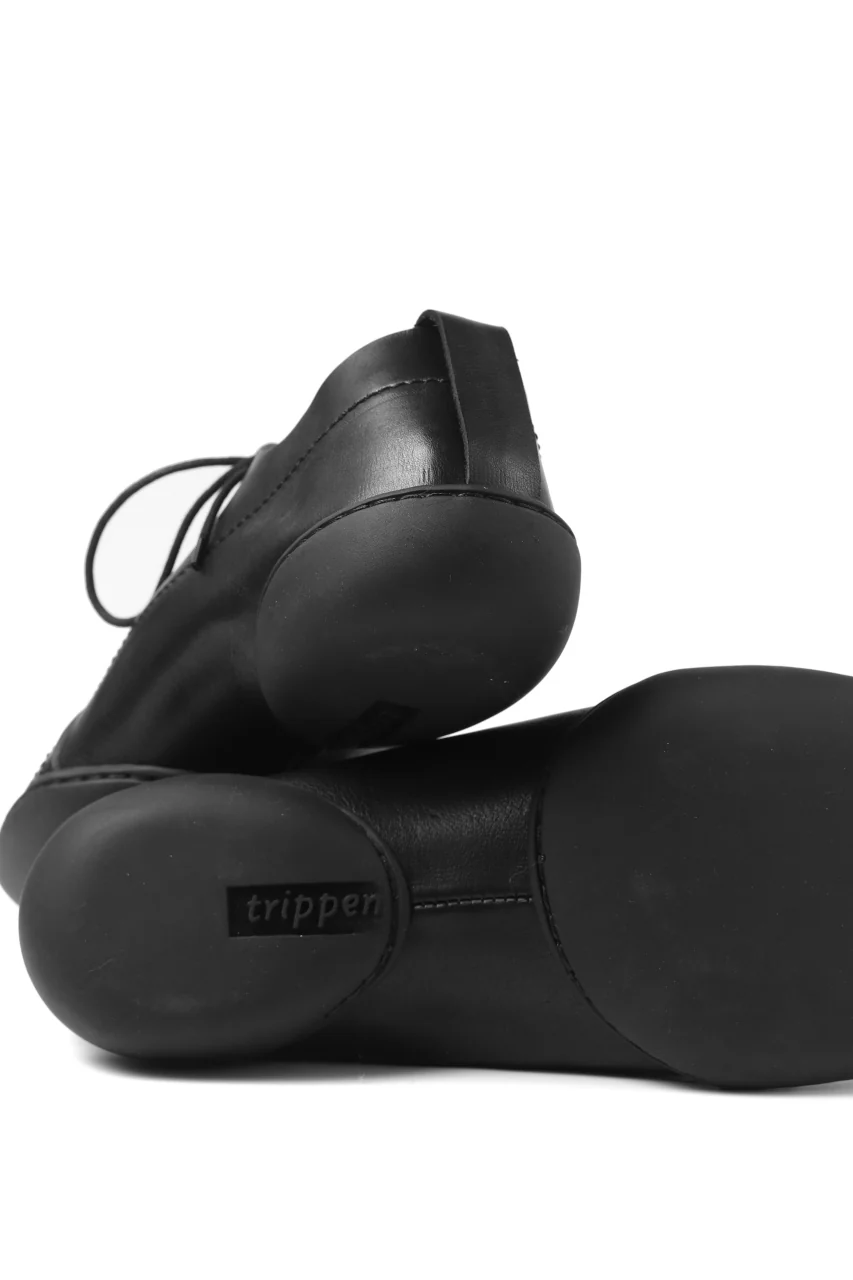 KLASICA x trippen "SICA" LACE UP HALF SHOES / BLACK WAW (BLACK) - Image 15