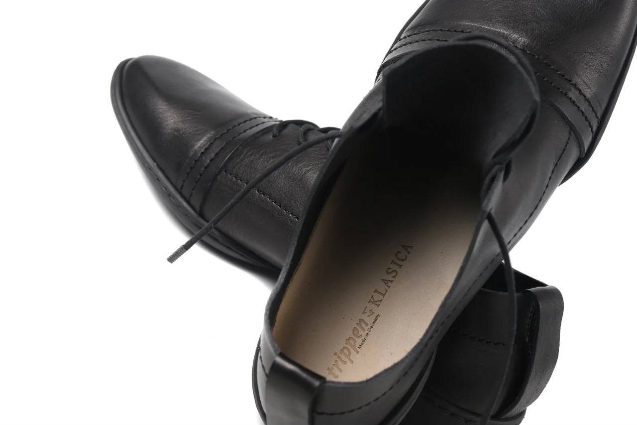 KLASICA x trippen "SICA" LACE UP HALF SHOES / BLACK WAW (BLACK) - Image 19