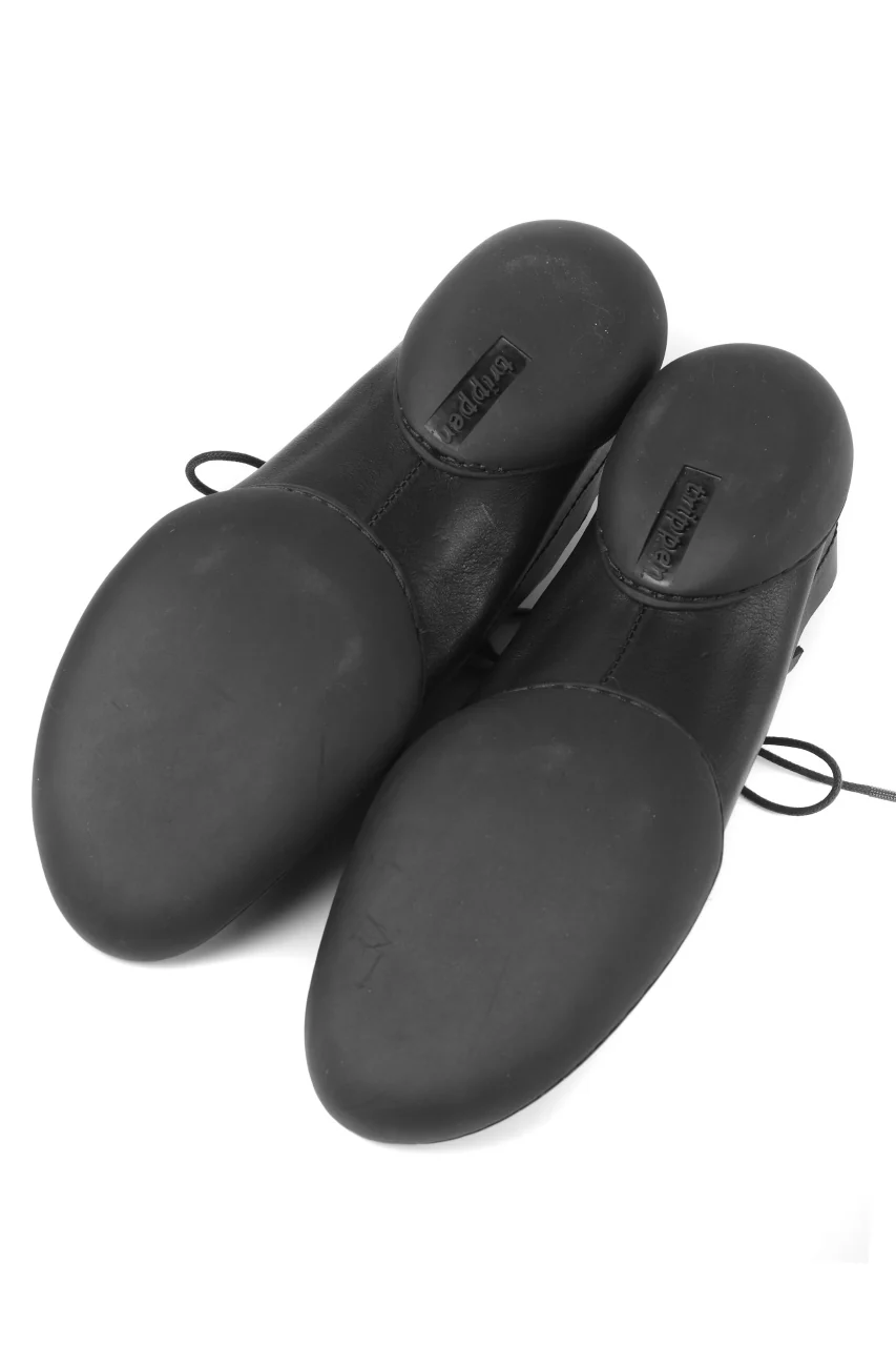 KLASICA x trippen "SICA" LACE UP HALF SHOES / BLACK WAW (BLACK) - Image 9