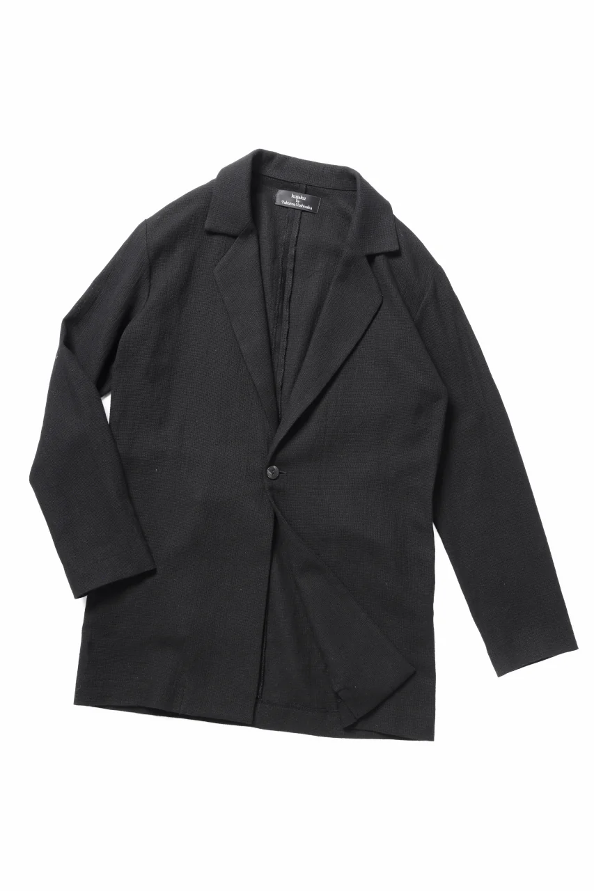 kujaku one button tailored jacket / J-977 (black) - Image 4