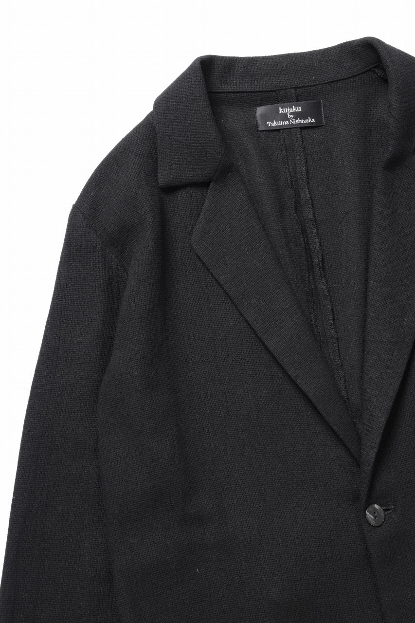 kujaku one button tailored jacket / J-977 (black) - Image 9
