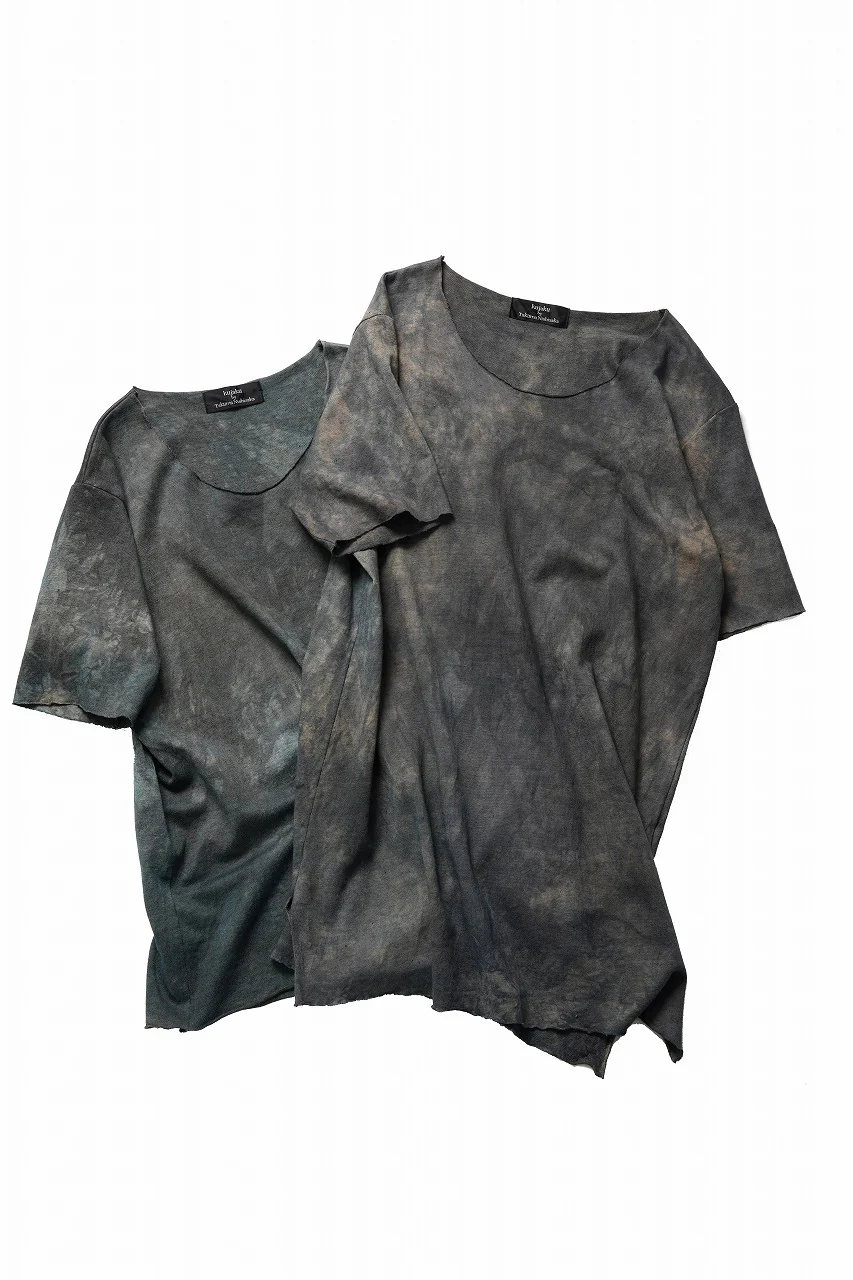 kujaku exclusive dyed crew neck H/S pulover / K-798-1 (verdigris) - Image 13
