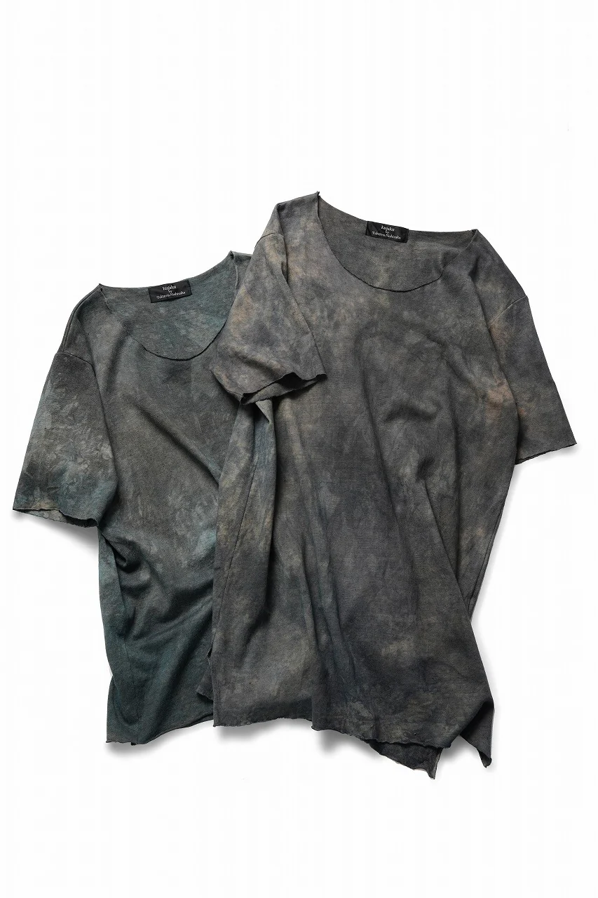 kujaku exclusive dyed crew neck H/S pulover / K-798-1 (verdigris) - Image 14