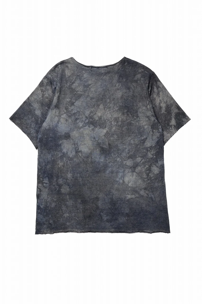 kujaku exclusive dyed crew neck H/S pulover / K-798-1 (verdigris) - Image 3