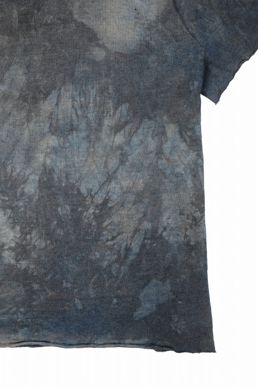 kujaku exclusive dyed crew neck H/S pulover / K-798-1 (verdigris) - Image 5