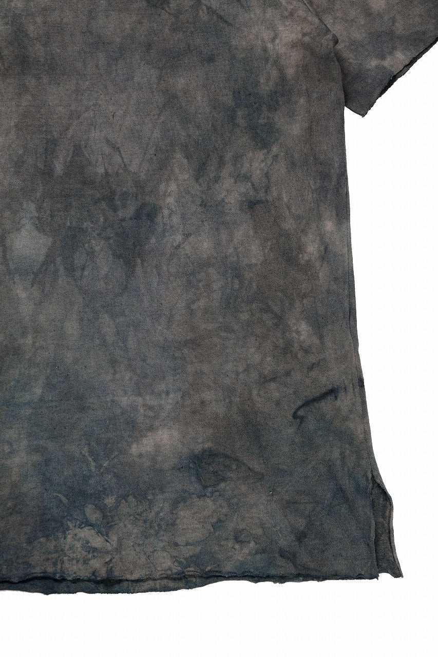 kujaku exclusive dyed crew neck long pullover / K-875-3 (dusk) - Image 5