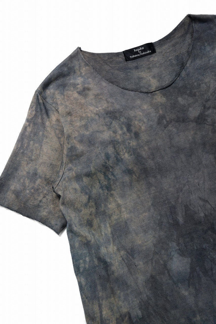 kujaku exclusive dyed crew neck long pullover / K-875-3 (dusk) - Image 6